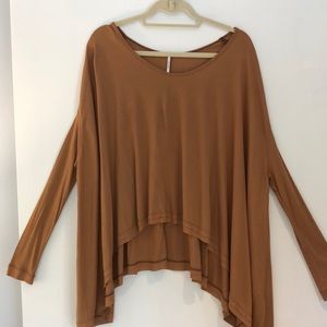 Free People brown rust thermal XS NWOT